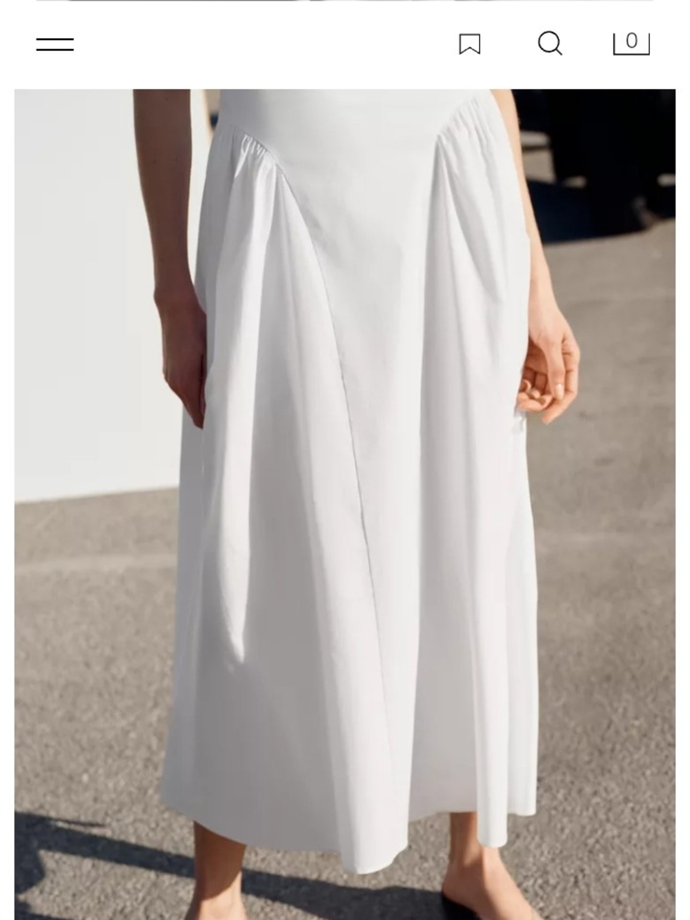 Zara White Halter V-Neck Wedding Dress - Picture 3 of 5